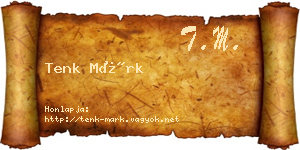 Tenk Márk névjegykártya