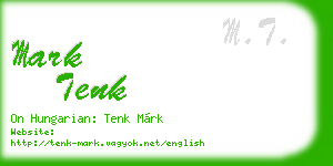 mark tenk business card