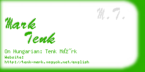 mark tenk business card
